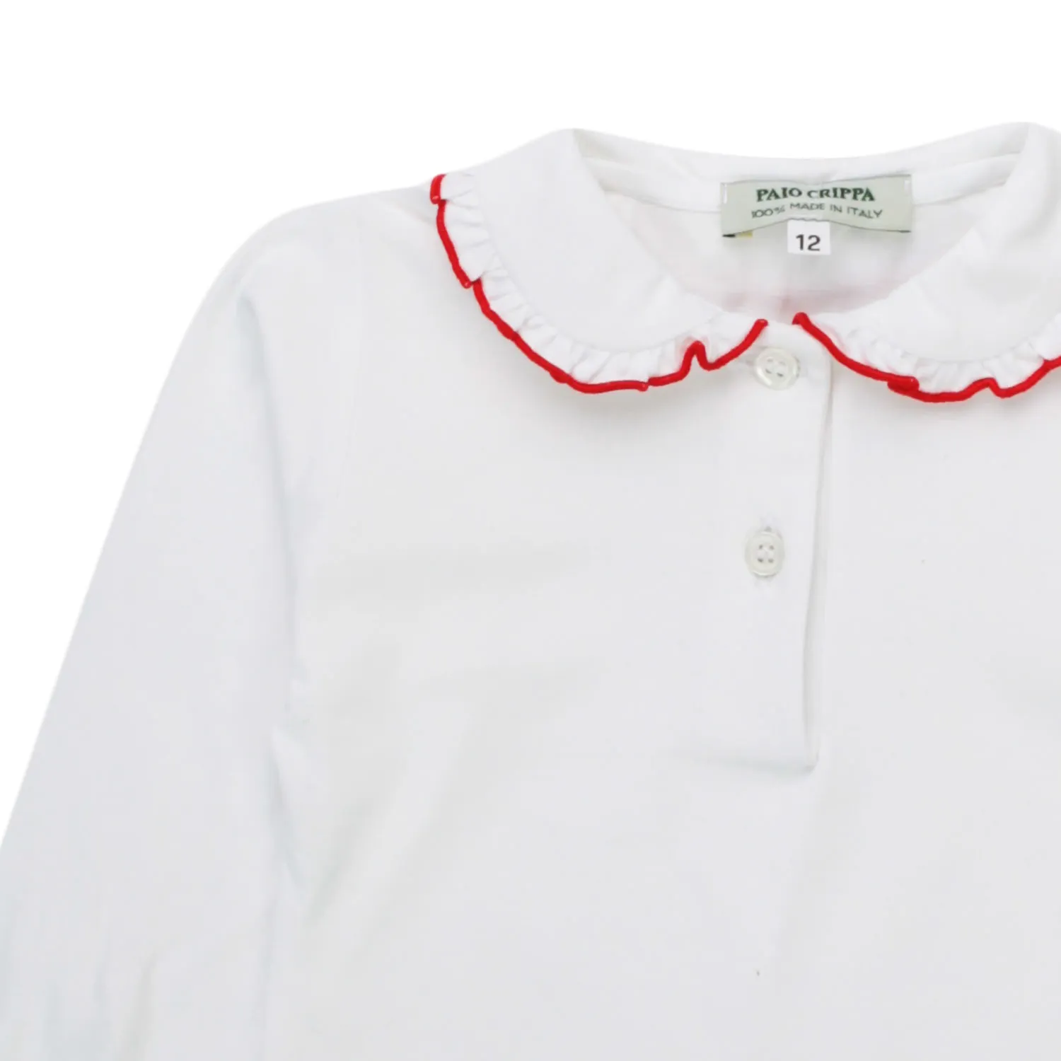 Camicia Bianca Neonata Bimba