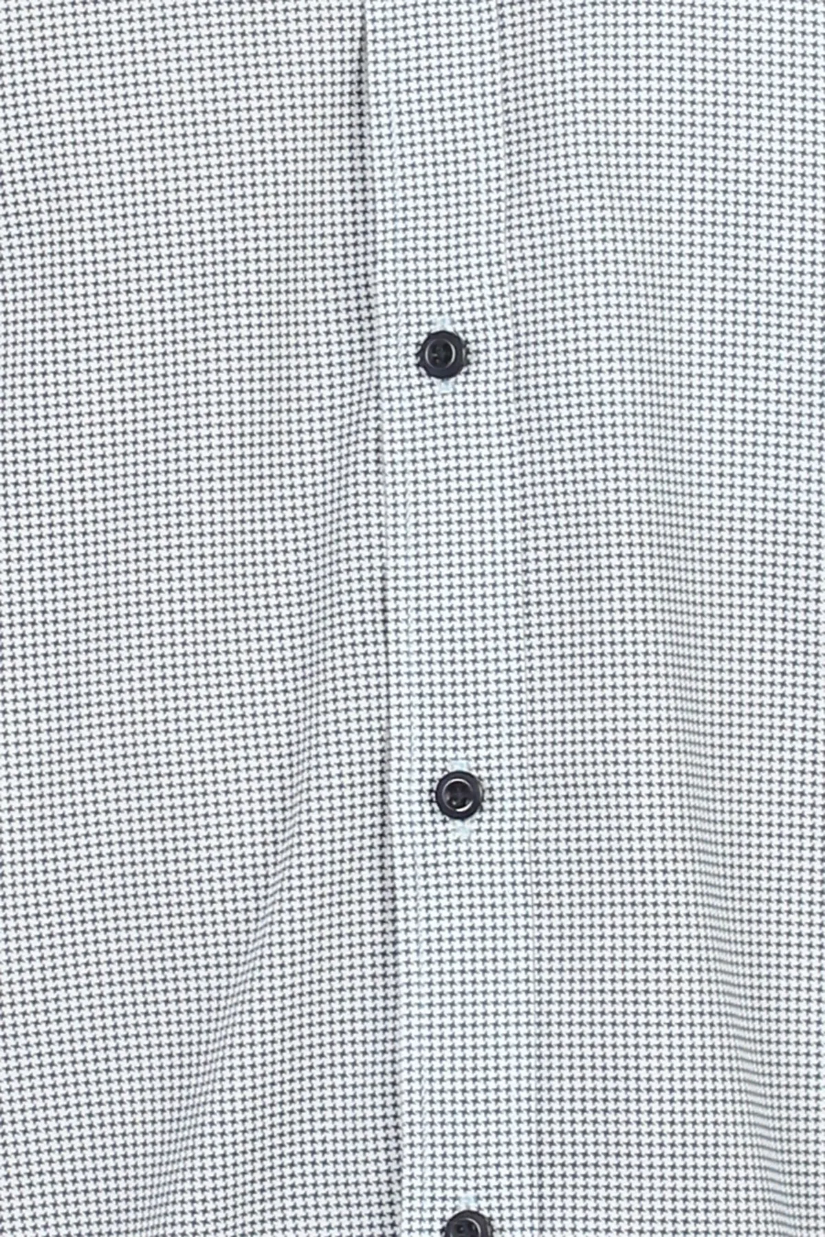 Camicia coreana uomo con microfantasia a contrasto