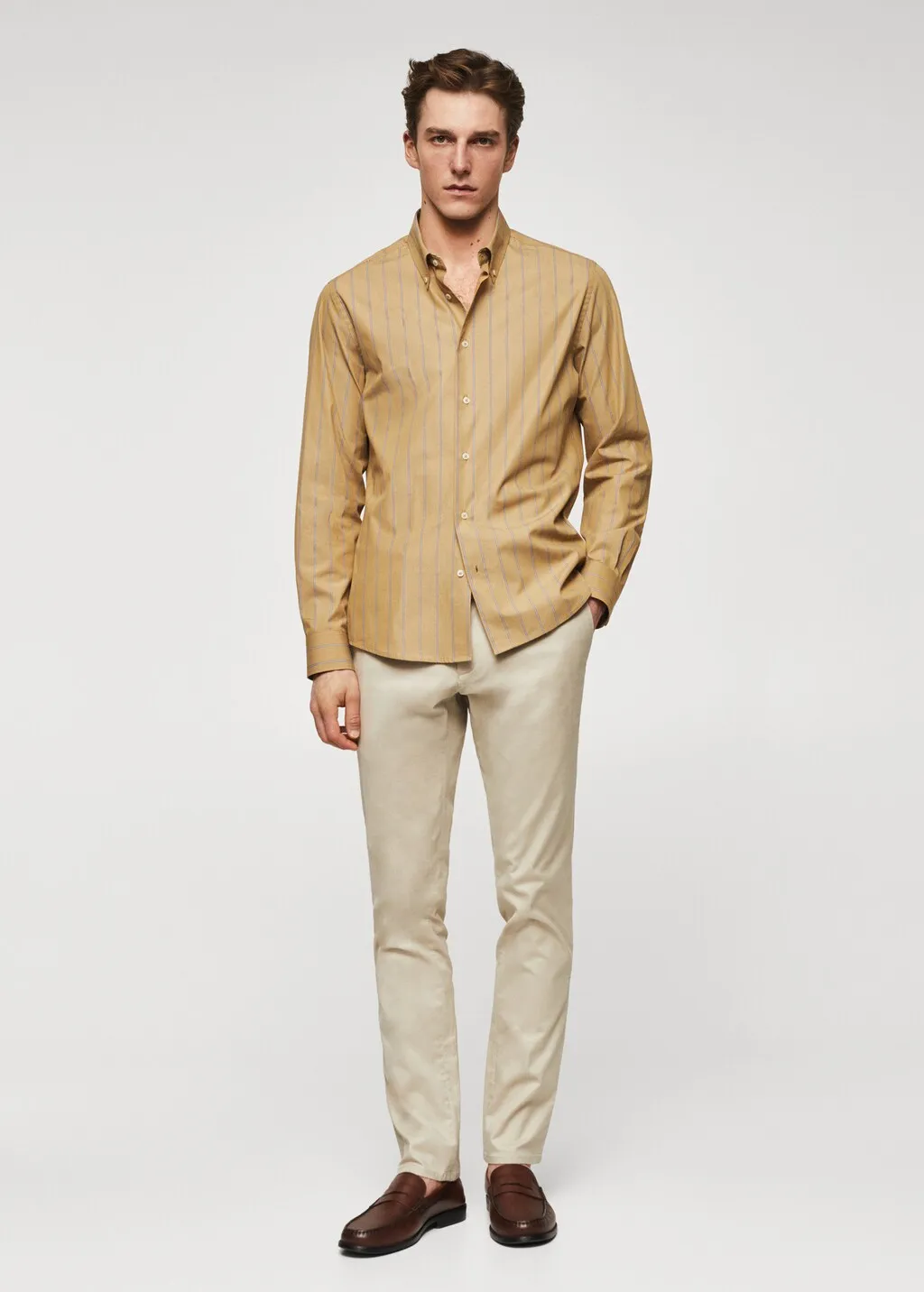 Camicia elegante cotone righe