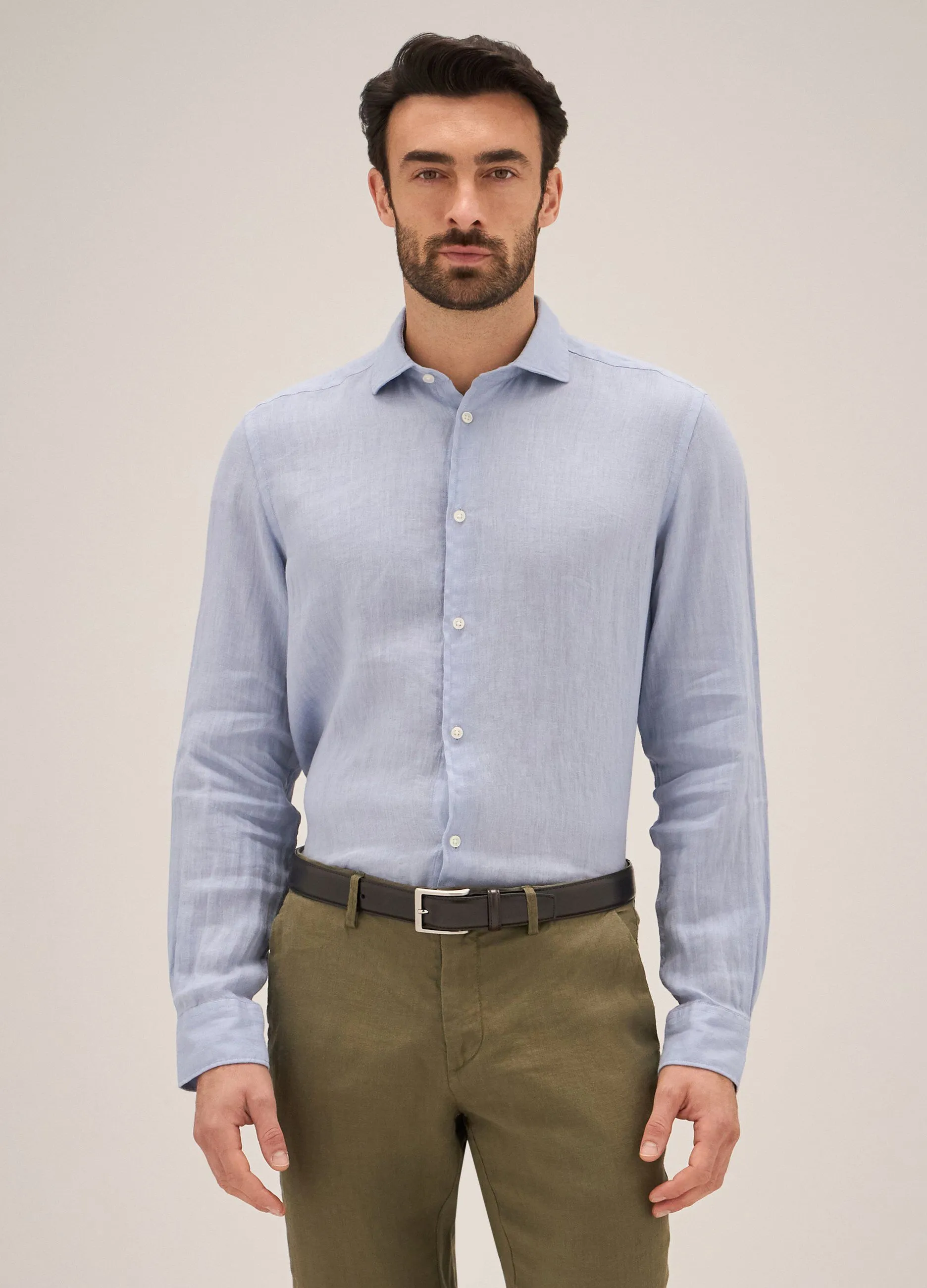 Camicia in puro lino Rumford uomo
