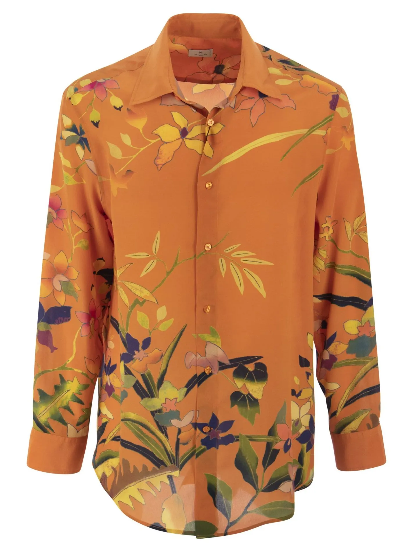 Camicia in Seta floreale Ramage