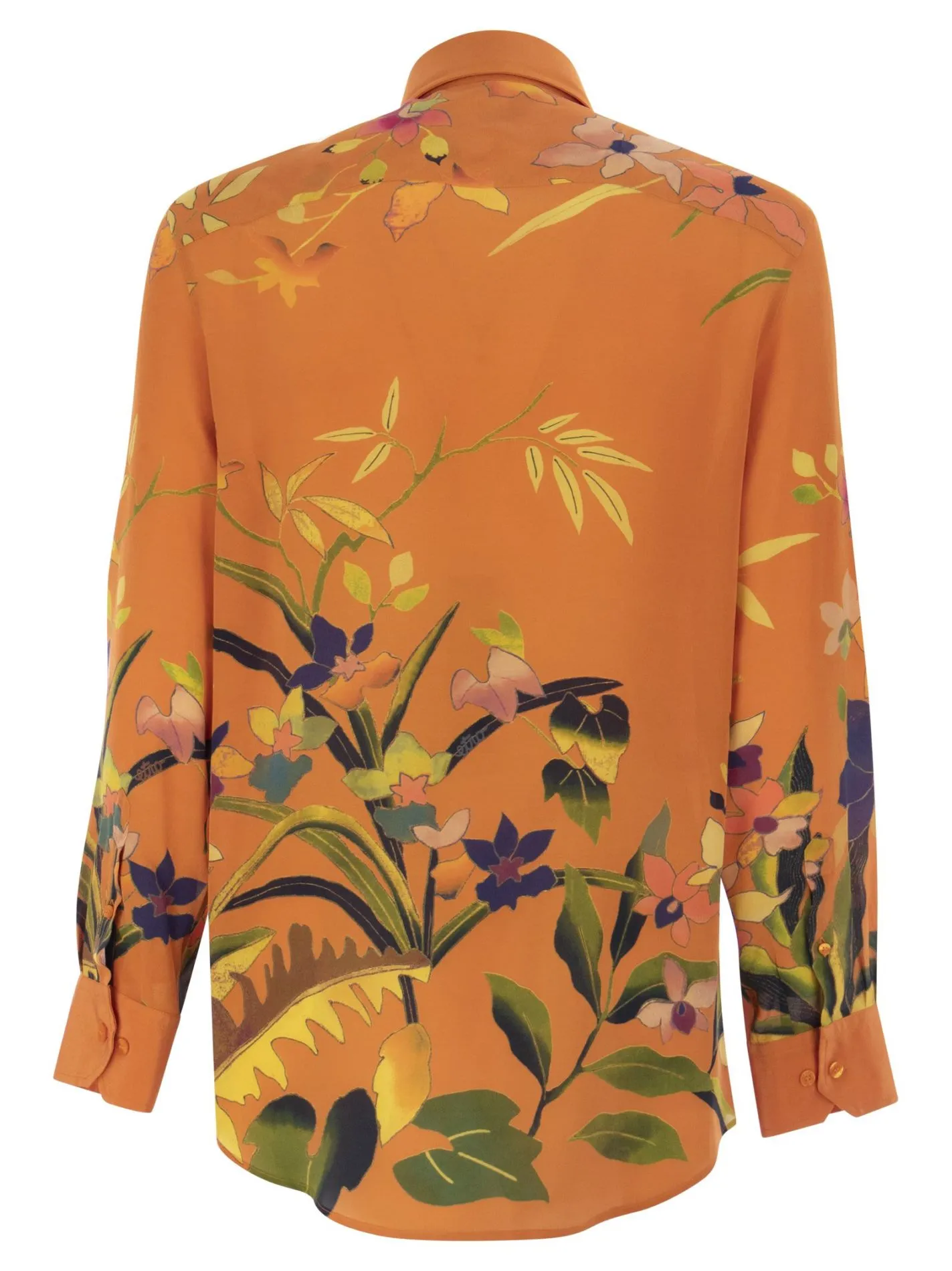 Camicia in Seta floreale Ramage