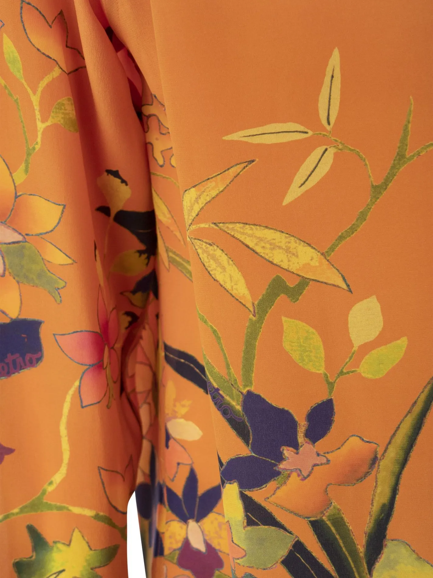 Camicia in Seta floreale Ramage
