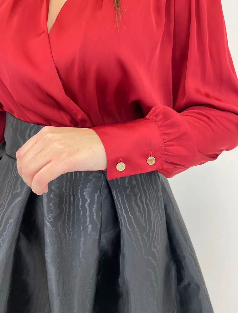 Camicia Manica Lunga Giovane Rinascimento - Bordeaux