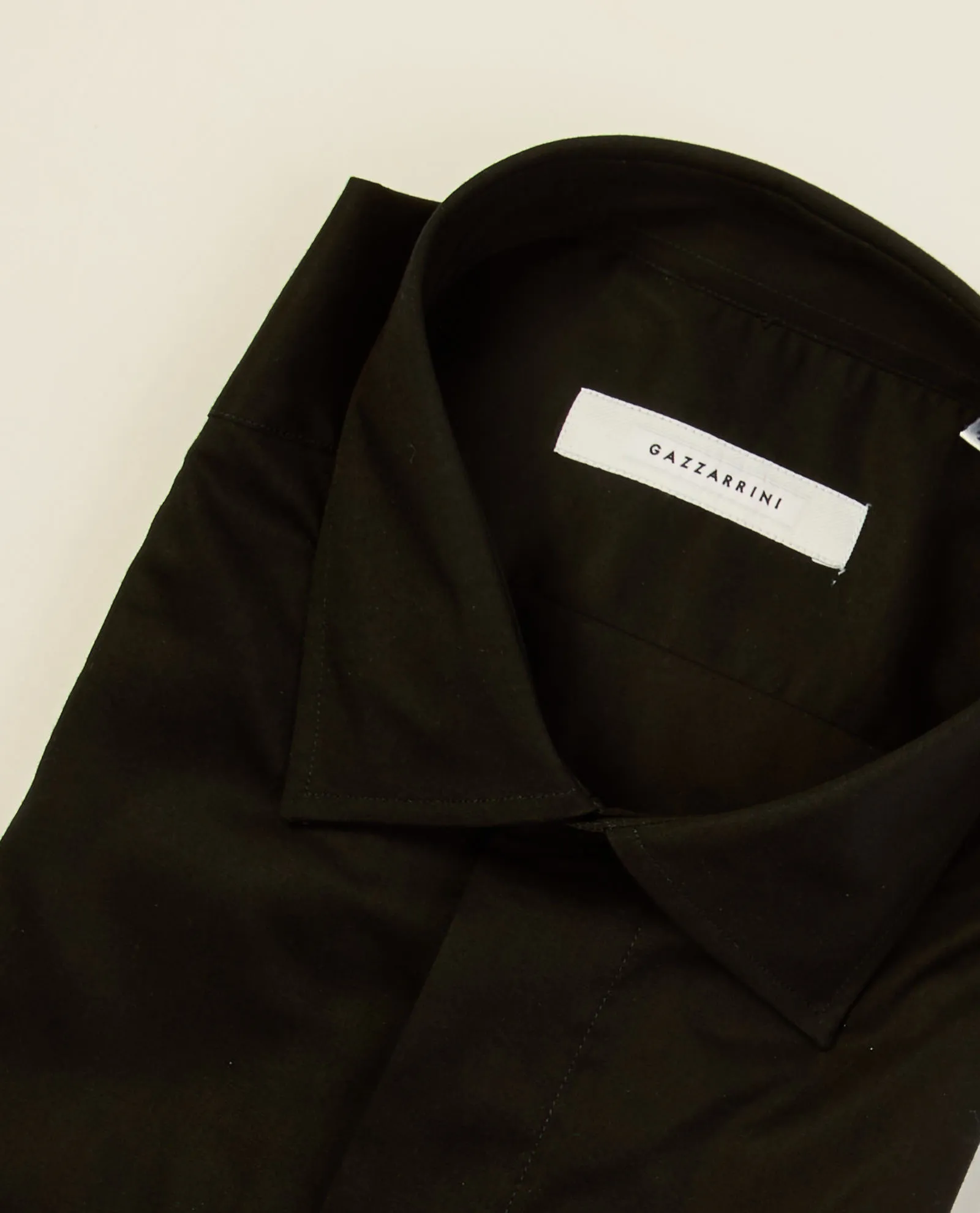 Camicia nera Gazzarrini in cotone a maniche lunghe