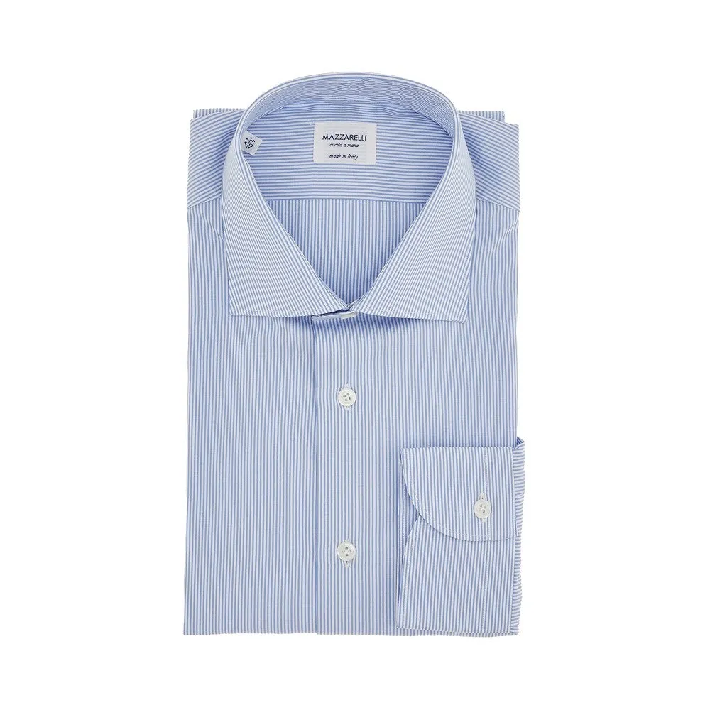 Camicia sartoriale in popeline a righe