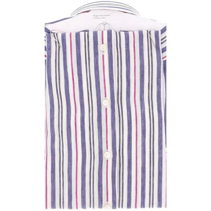 Camicia Tailor Fit a righe multicolore 