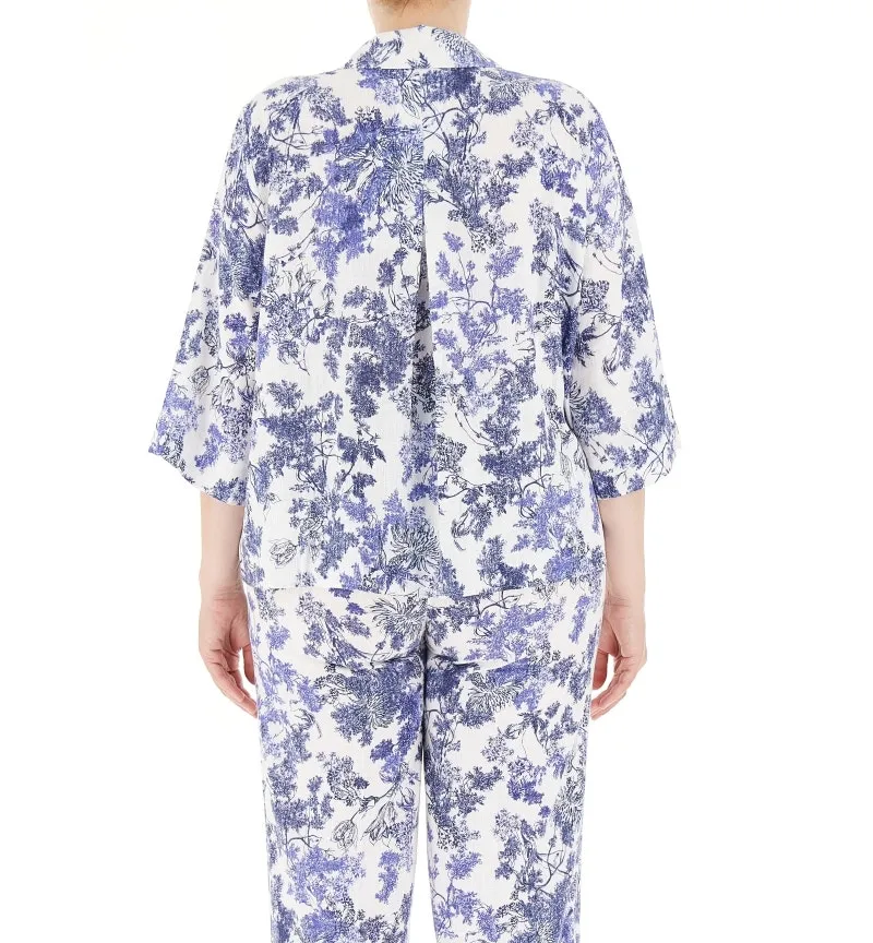 Camicia viscosa-lino