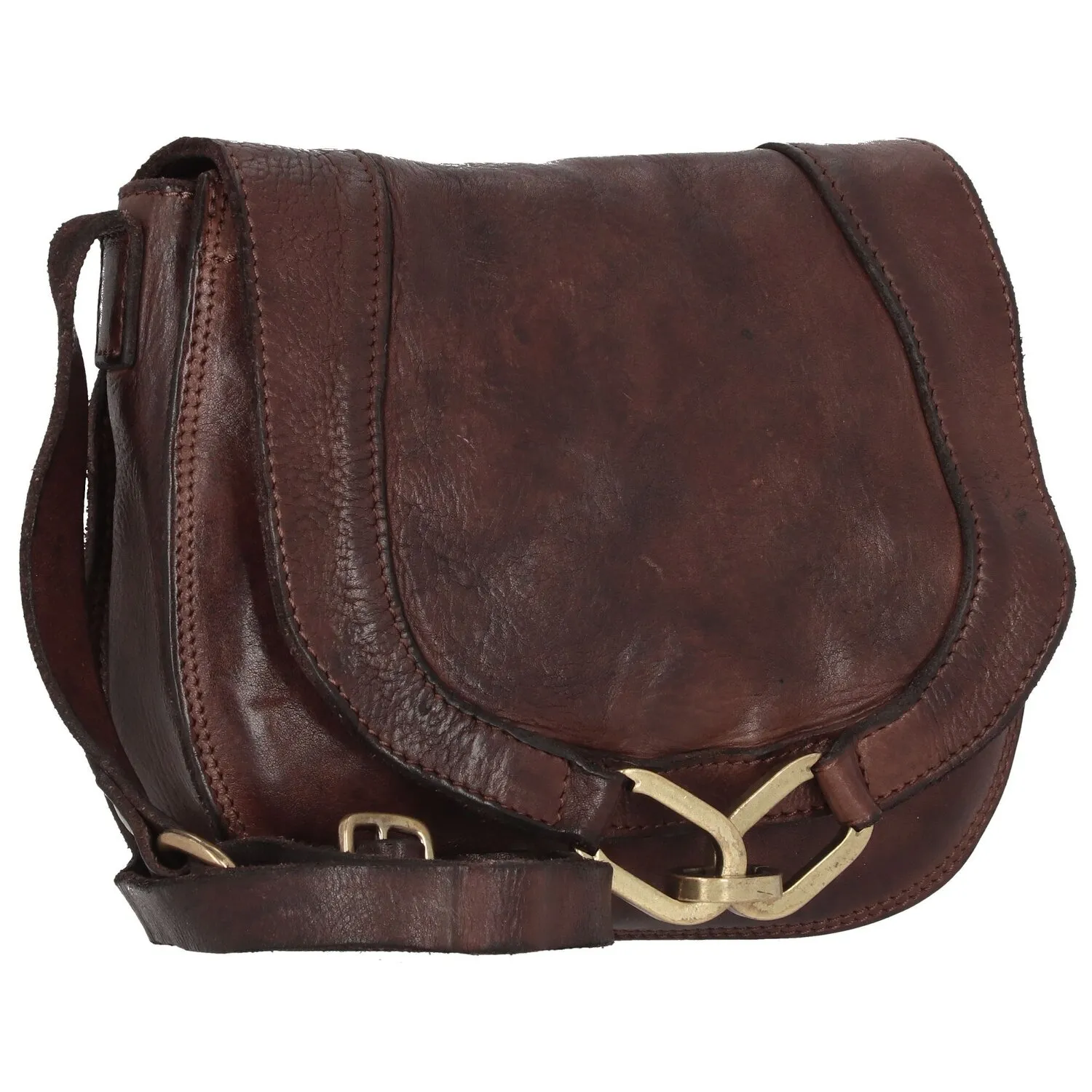 Campomaggi Borsa a tracolla in pelle 22 cm