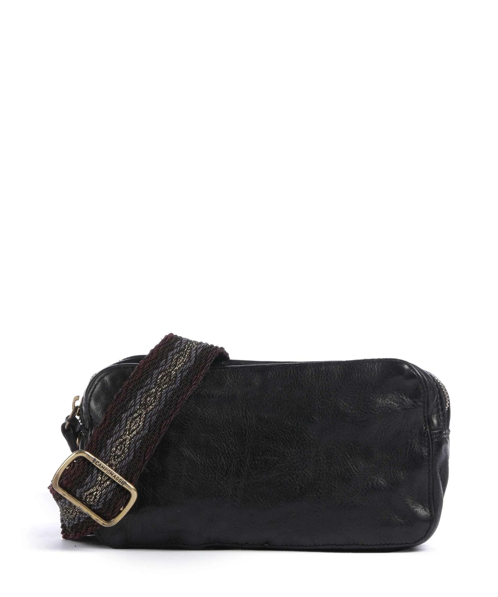  Campomaggi Borsa a tracolla pelle bovina nero  