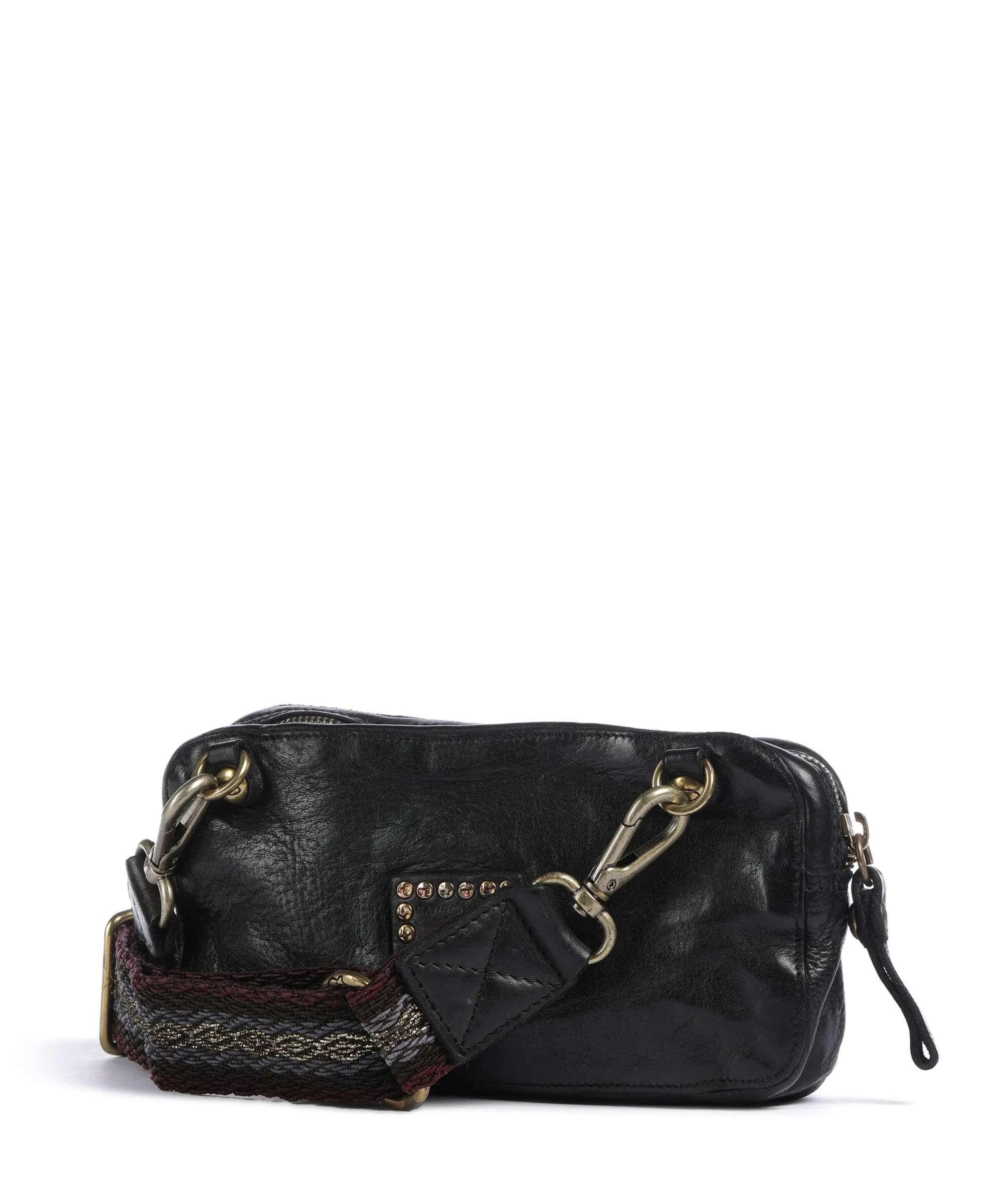  Campomaggi Borsa a tracolla pelle bovina nero  
