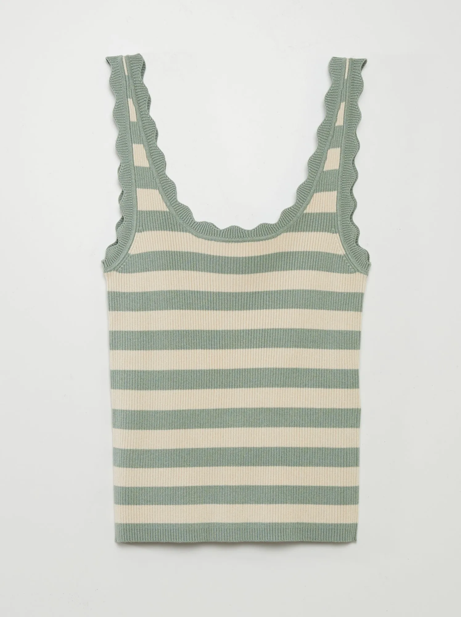 Canotta in maglia a coste 'JDY' - VERDE