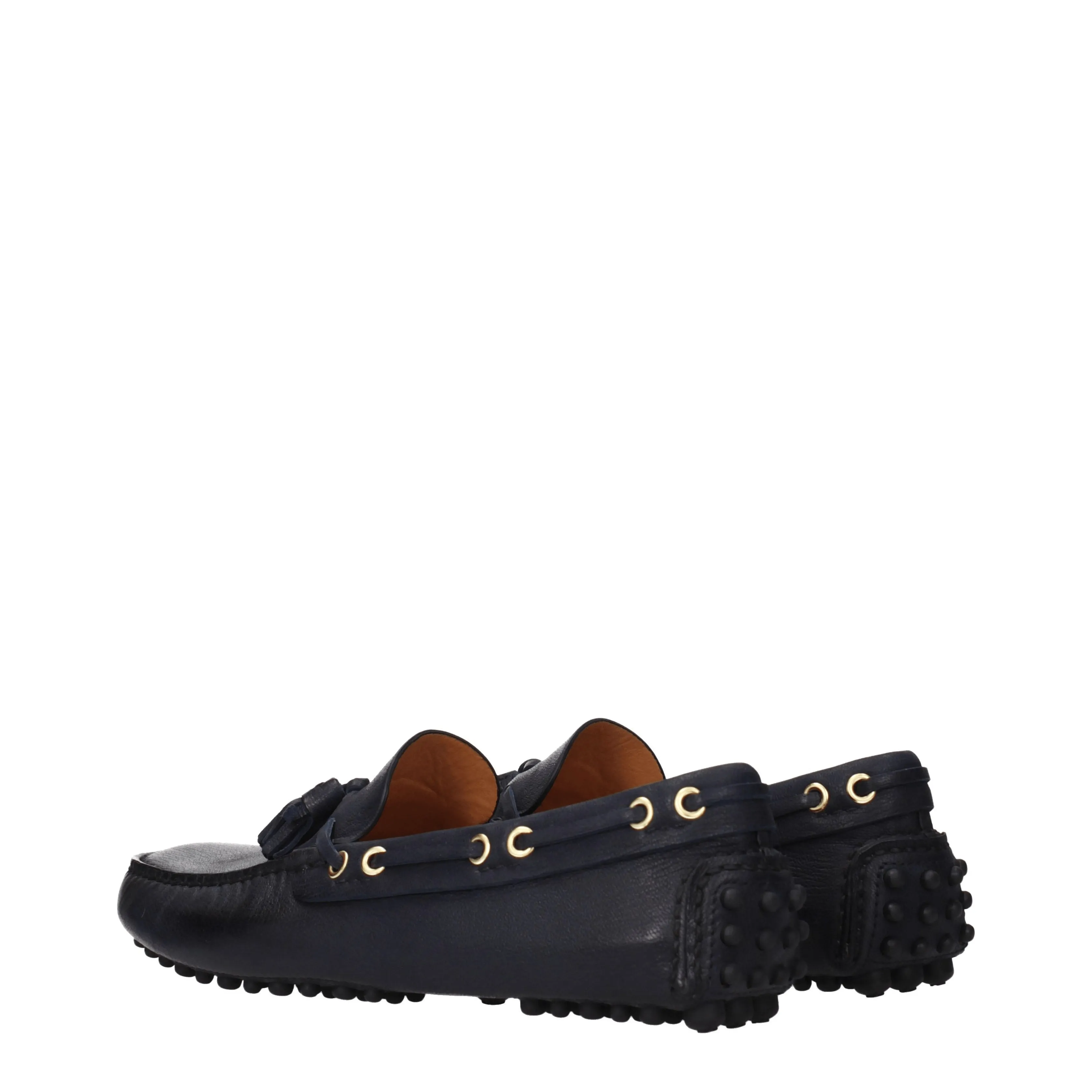 Car Shoe Mocassini Uomo Pelle Blu