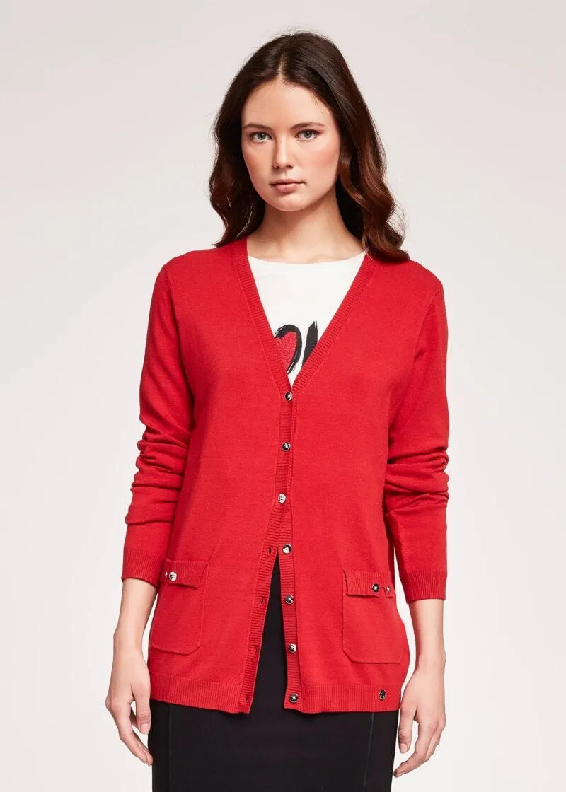 Cardigan con tasche