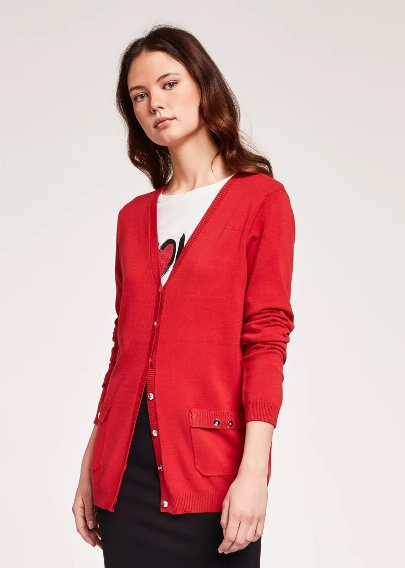 Cardigan con tasche
