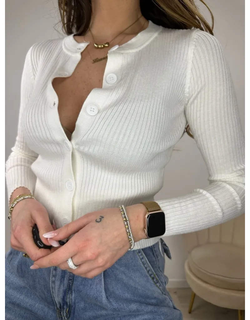CARDIGAN DICKY BIANCO