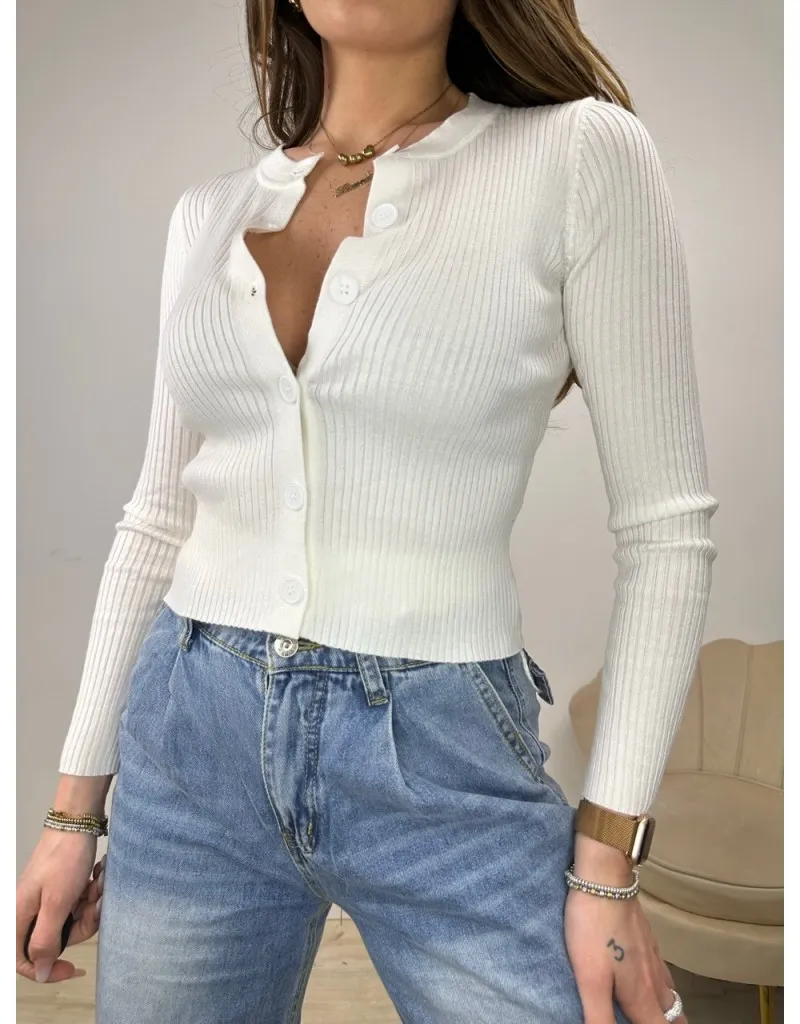 CARDIGAN DICKY BIANCO