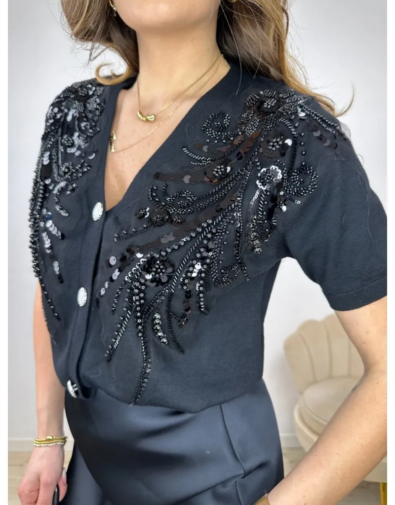 CARDIGAN KOLIOS NERO