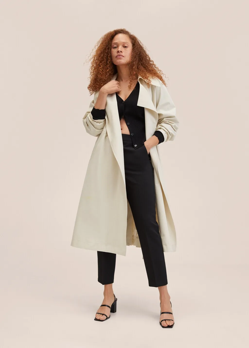 Cardigan maglia a coste