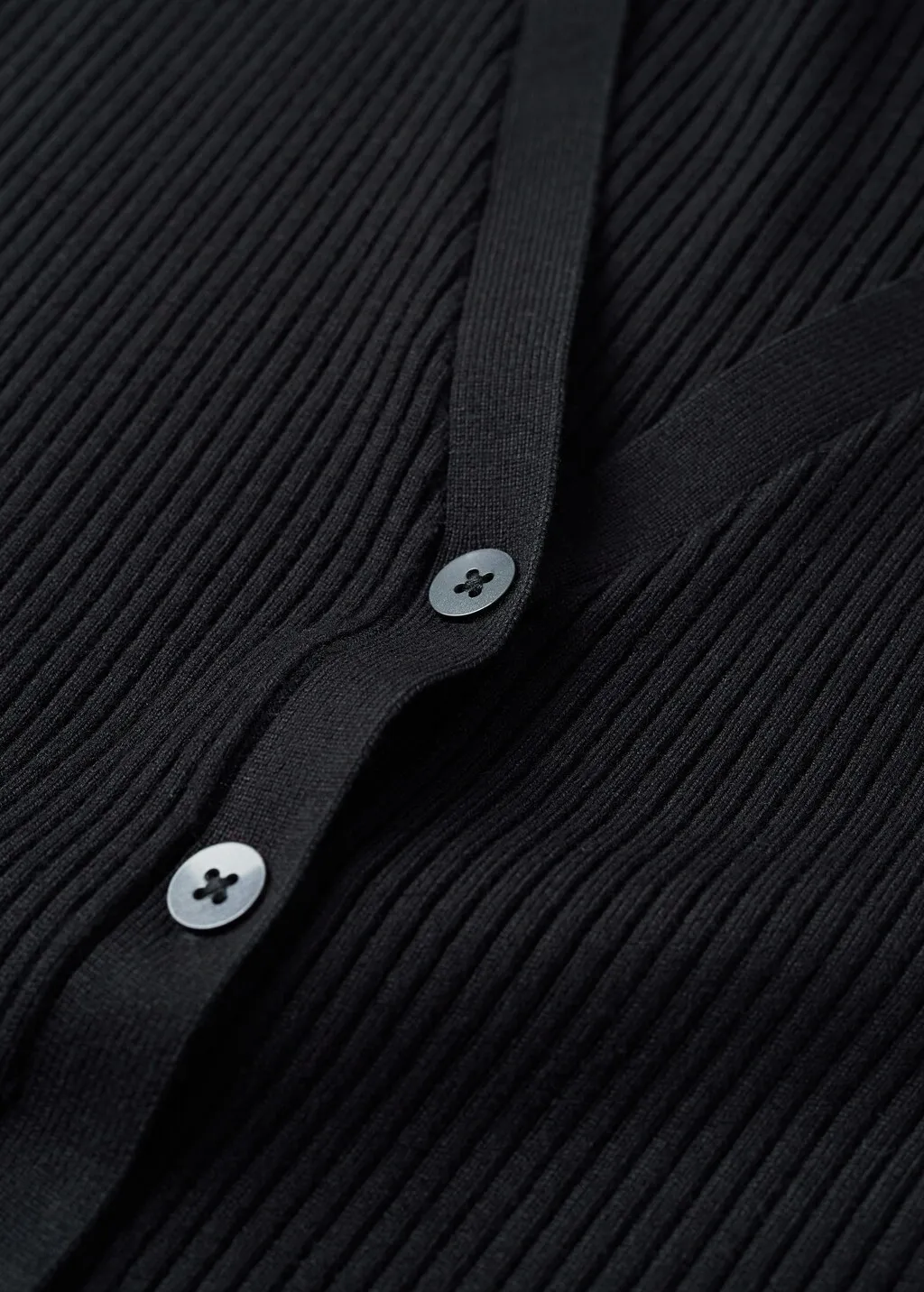 Cardigan maglia a coste