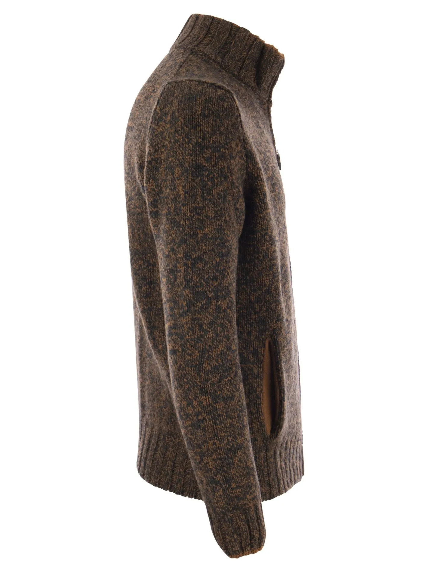 Cardigan Moulinè in lana vergine