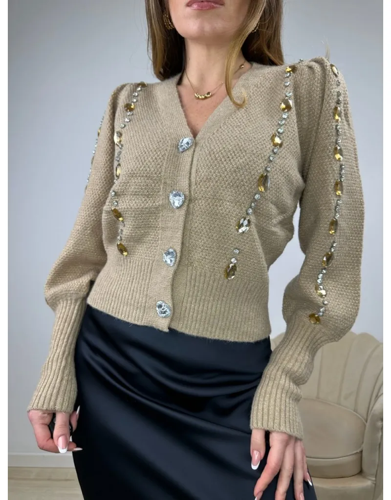 CARDIGAN SABRY CAMEL