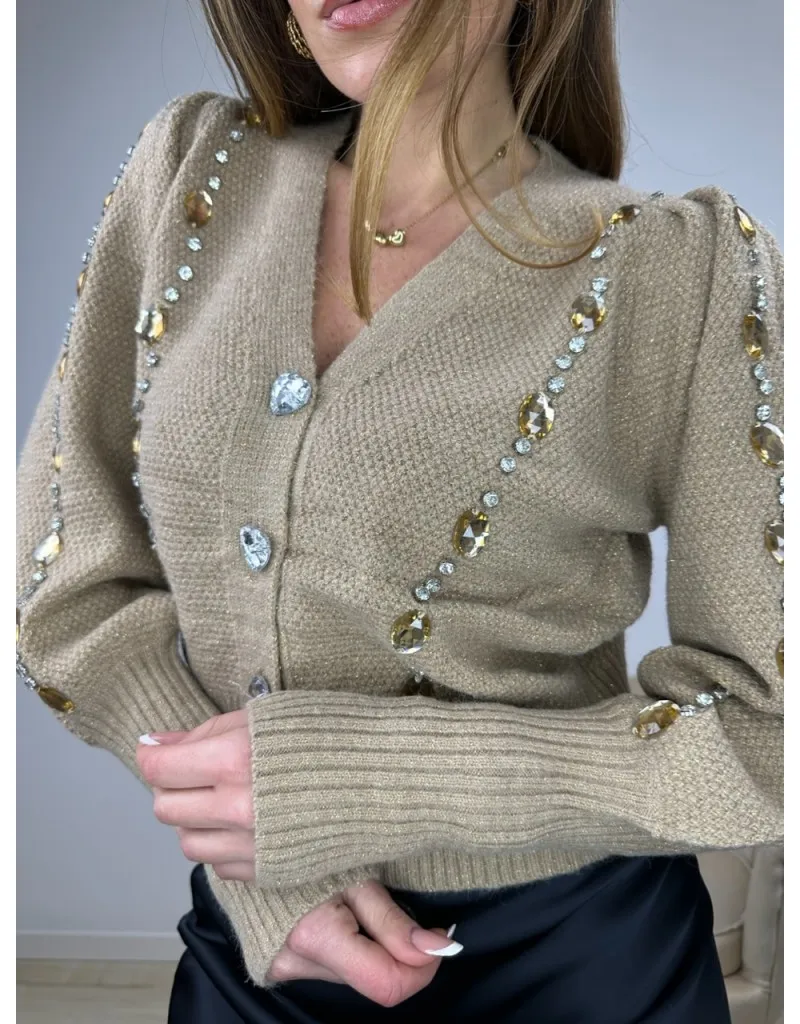 CARDIGAN SABRY CAMEL
