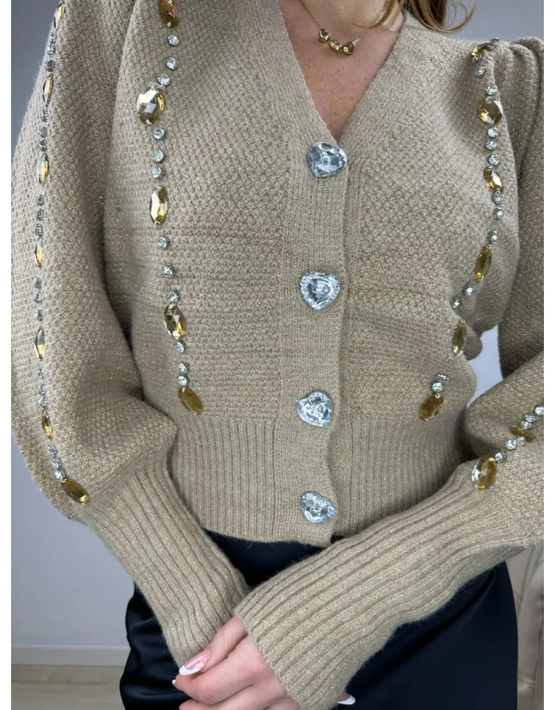 CARDIGAN SABRY CAMEL