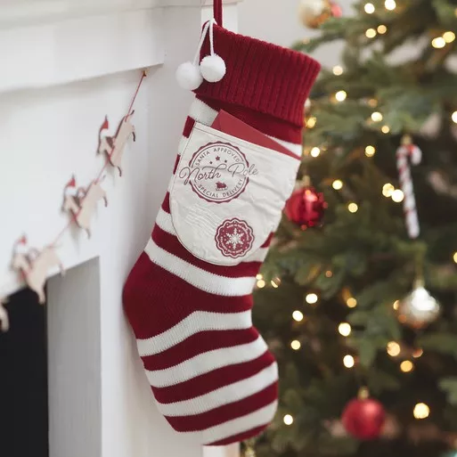 Casa per la calza del regalo di Natale