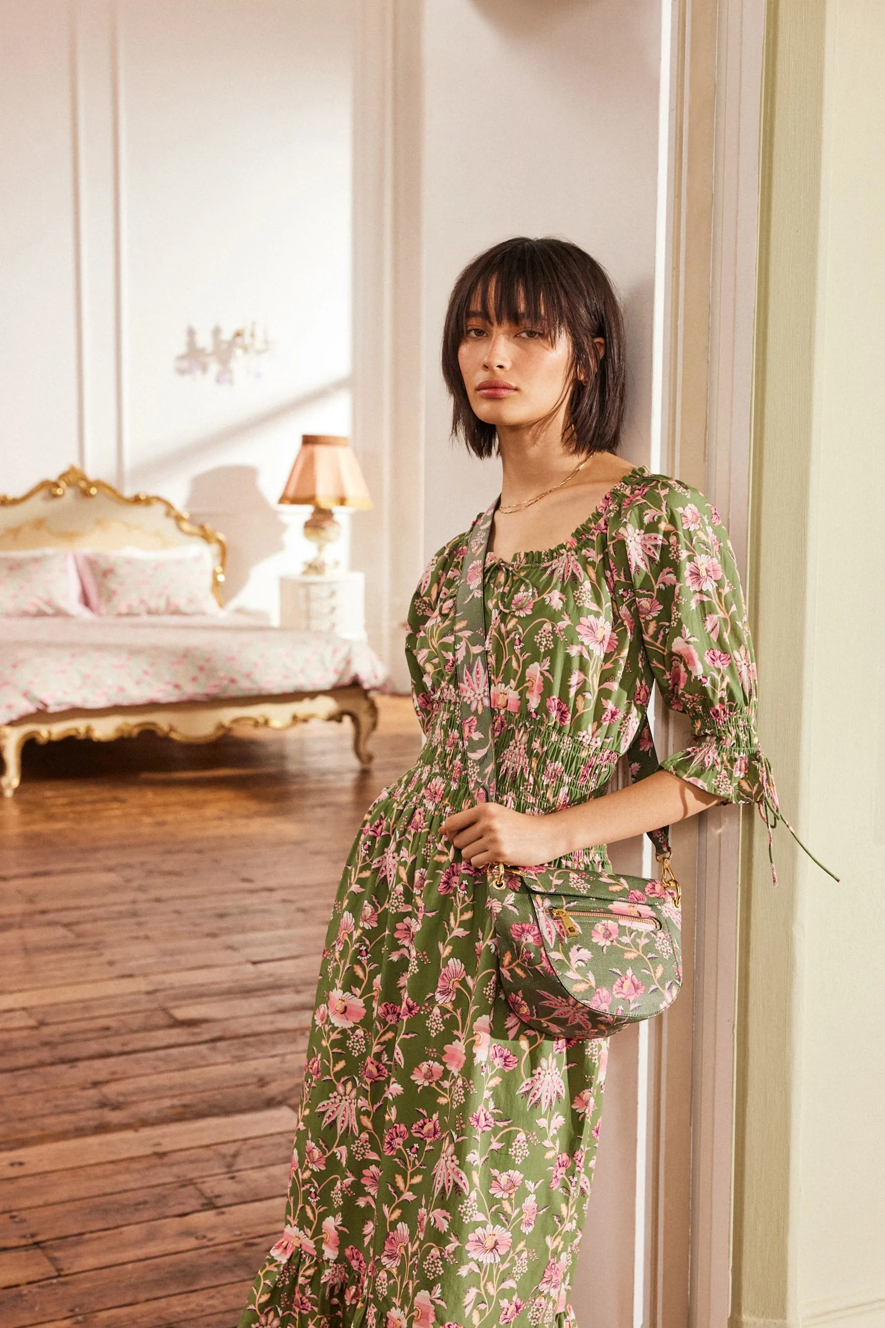 Cath Kidston - Abito con vita arricciata
