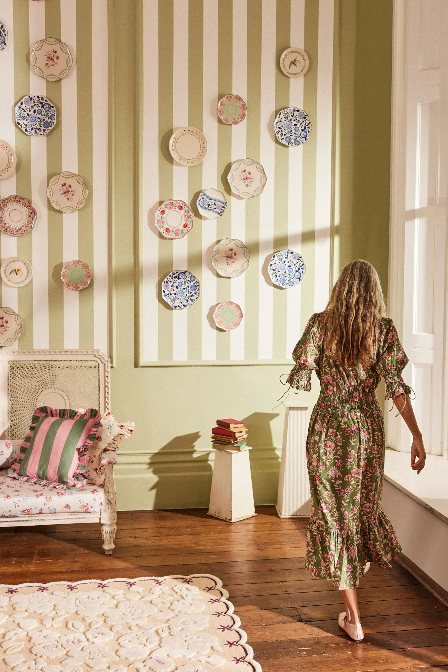 Cath Kidston - Abito con vita arricciata
