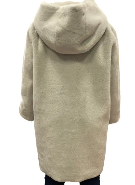 Censured Fake fur plain CW1881TFRCN58 Ice Grey