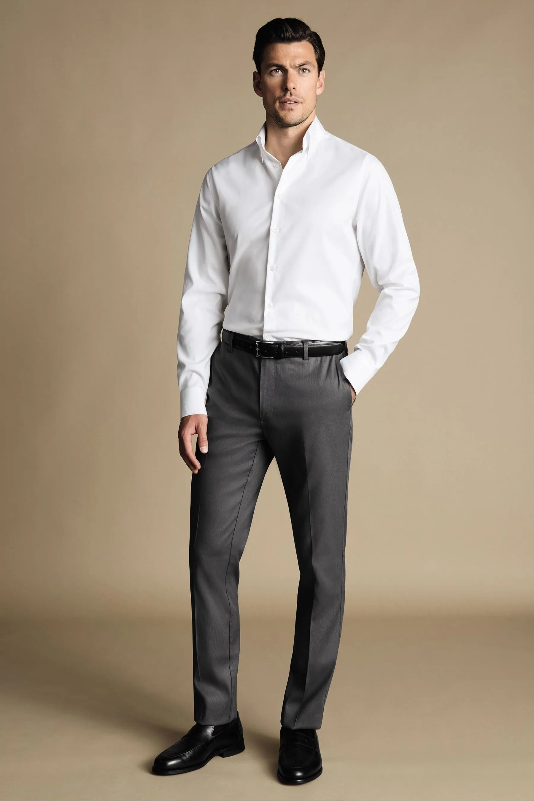 Charles Tyrwhitt Classic - Pantaloni elegante testurizzata    