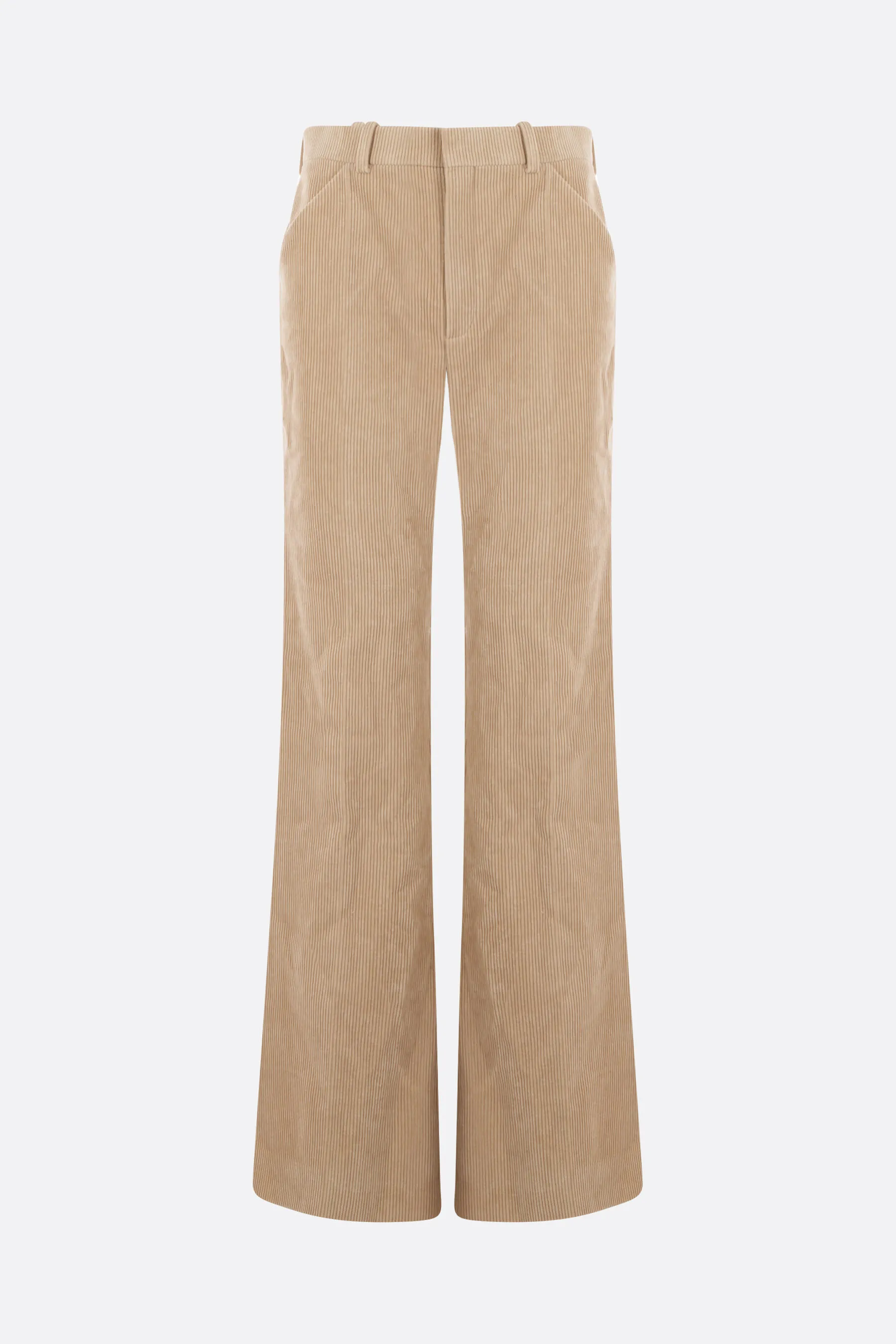 CHLOÉ pantalone flare in velluto a coste