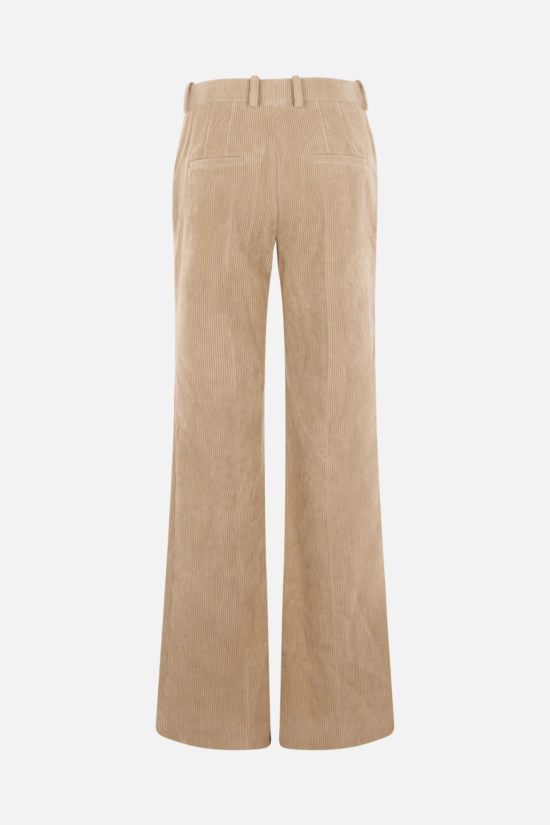 CHLOÉ pantalone flare in velluto a coste