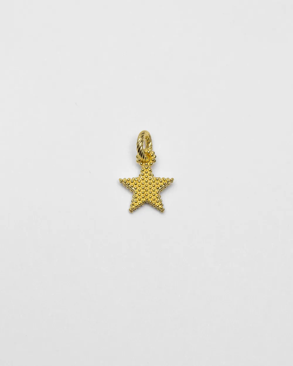 CIONDOLO CHARM STELLA PUNTINATA PLACCATO ORO