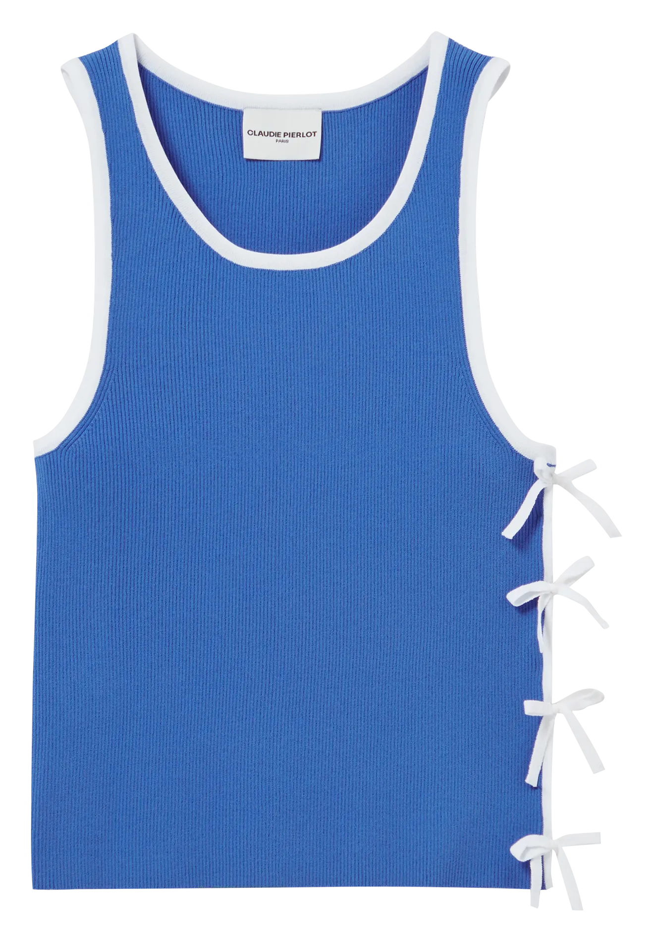 CLAUDIE PIERLOT   Canotta dritta scollo tondo | Blu