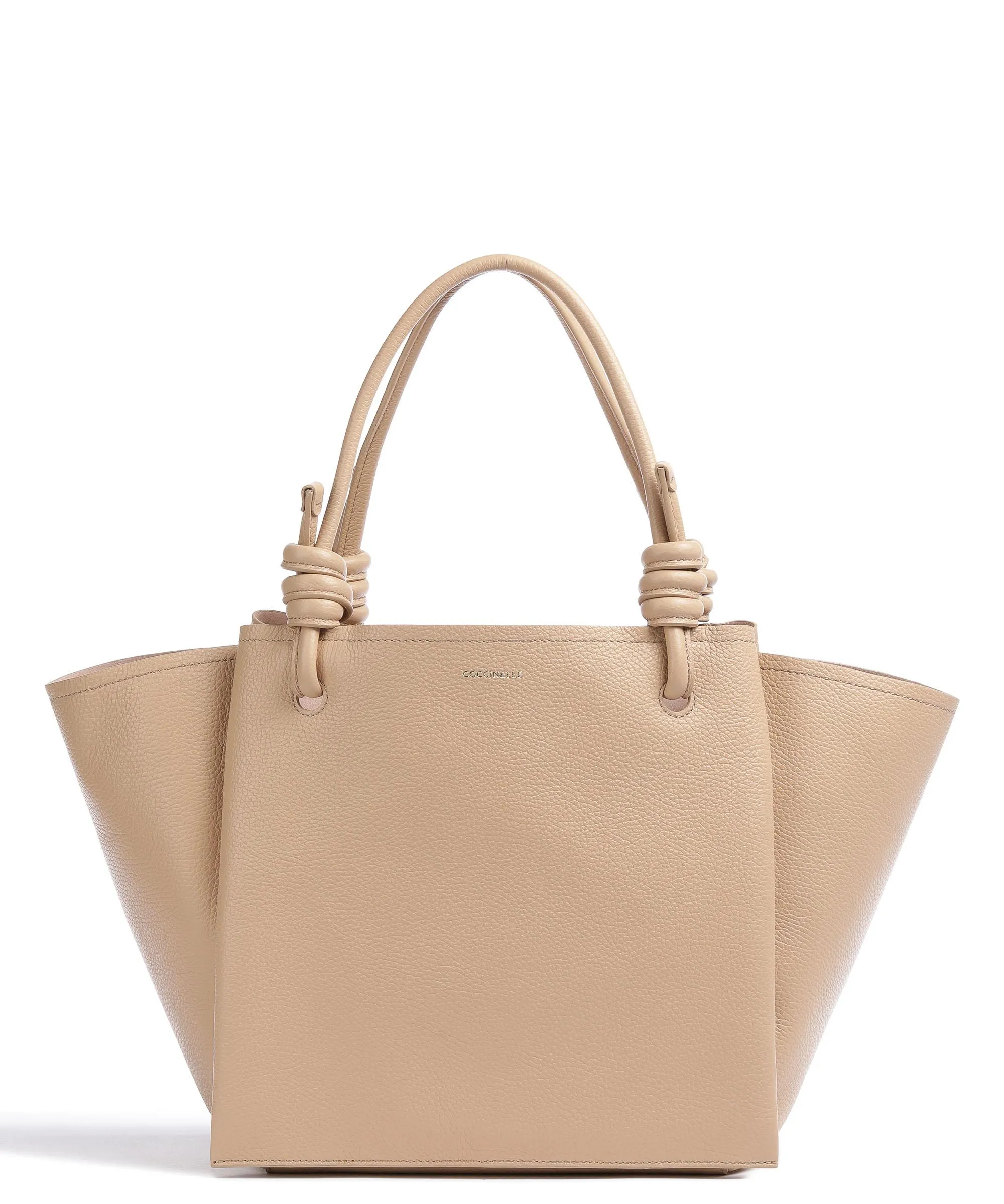  Coccinelle Allure Borsa shopper pelle granulata beige  