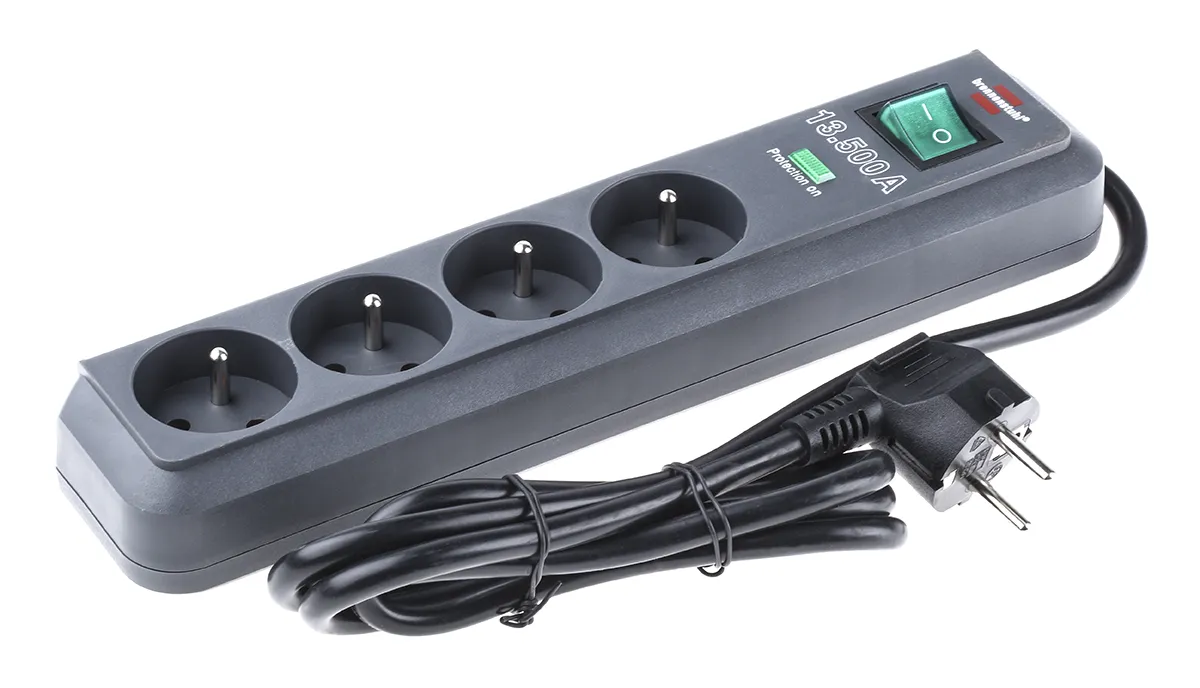 Connettore femmina di prolunga brennenstuhl 1.5m, 4 prese, spina tipo E - FR, 230 V, 16A