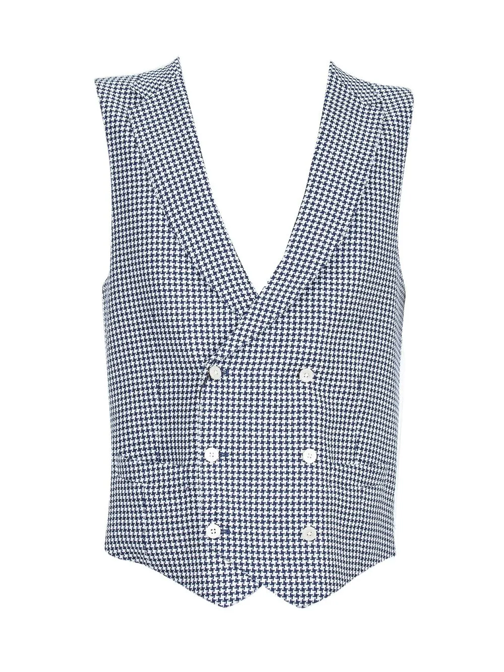 CORNELIANI Gilet in Pied de Poule 