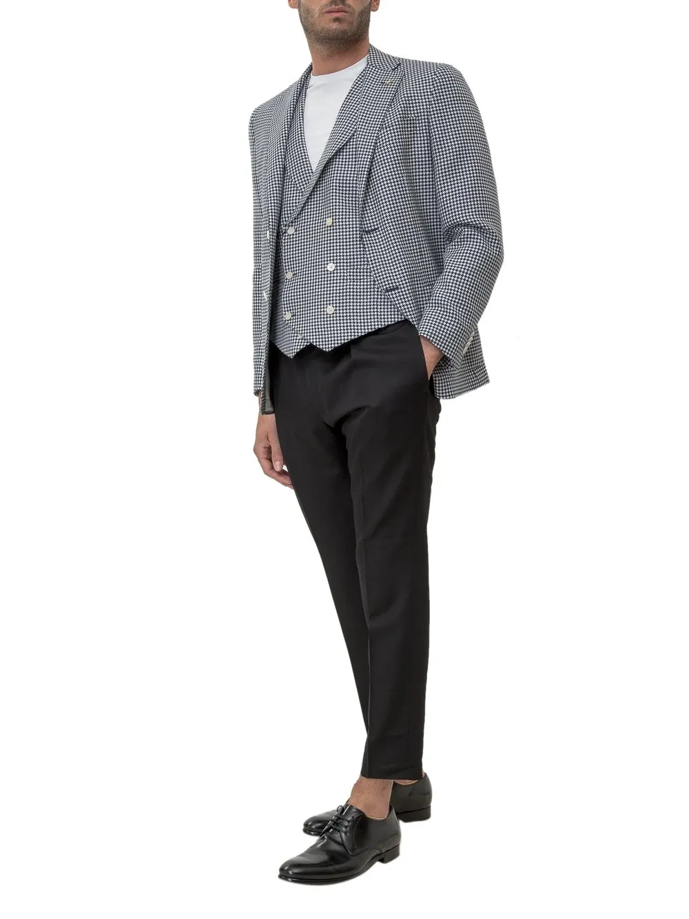 CORNELIANI Gilet in Pied de Poule 