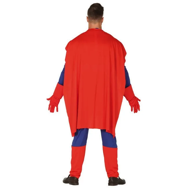 Costume da supereroe con mantello per uomo