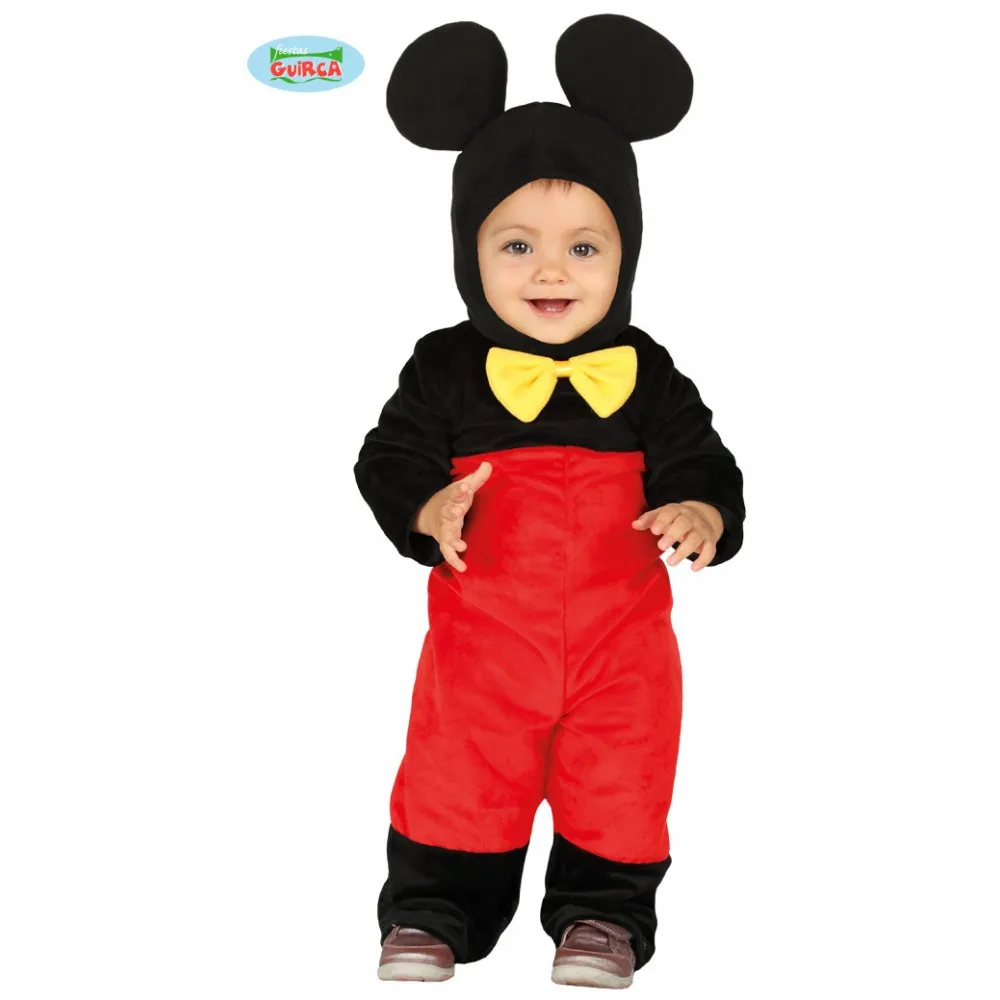 Costume Topolino Neonato 18/24 Mesi Minnie Mickey Mouse Disney Accessori Travestimento Carnevale Tuta Orecchie