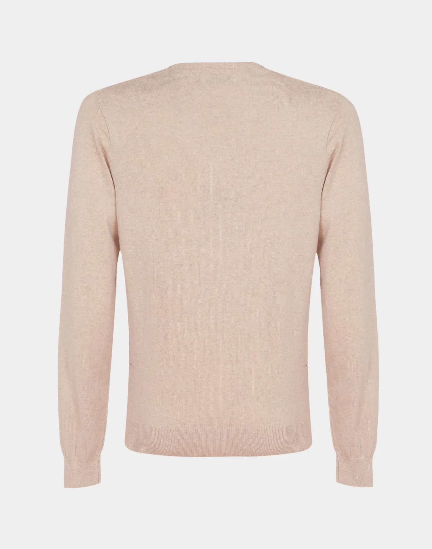 Cotton and Cashmere V-neck pullover with diamond design