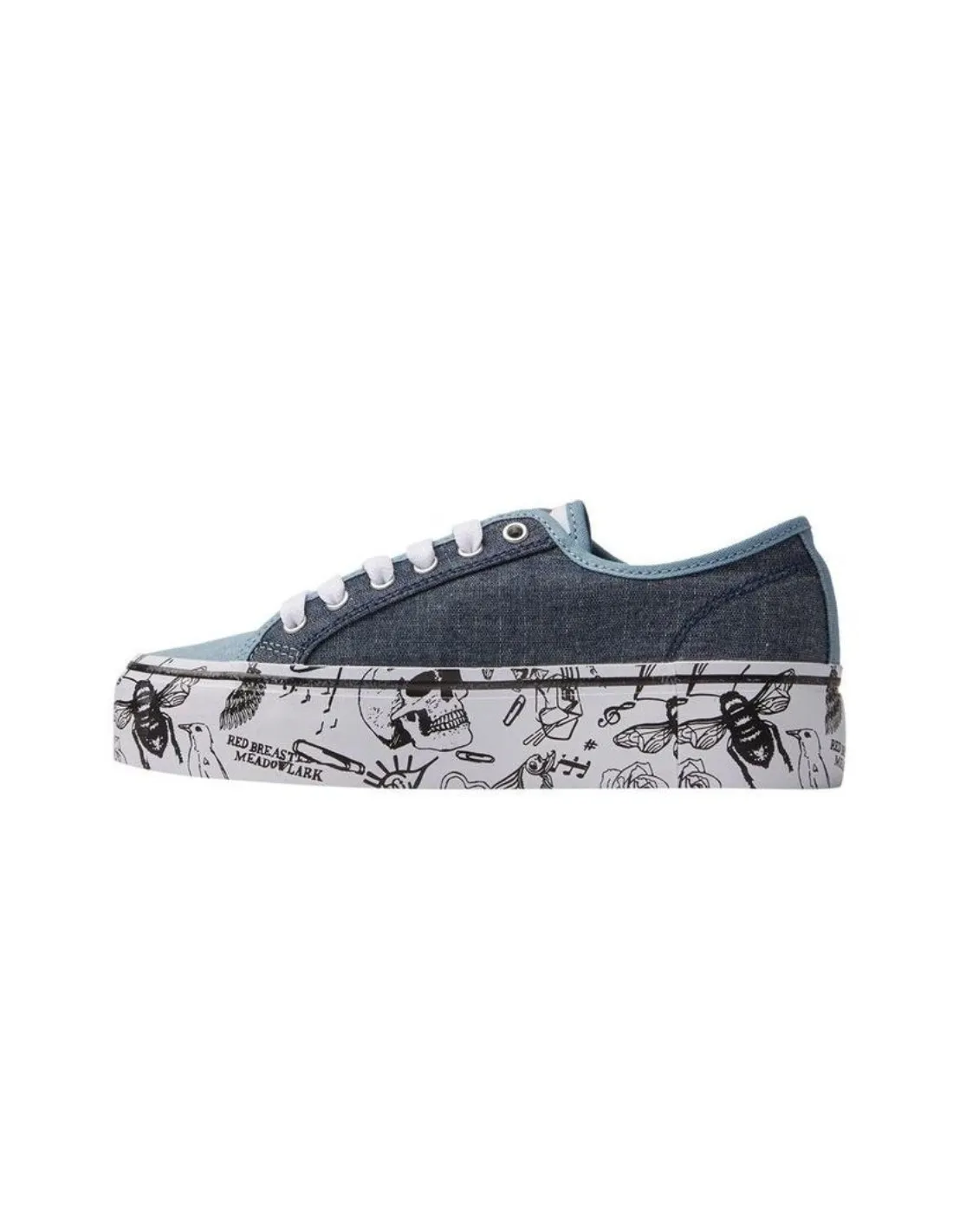 Dc Shoes Manual Platform Heather Dark Denim