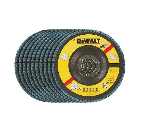Disco abrasivo in Ossido di zirconio DeWALT, Ø 115mm, grana 120