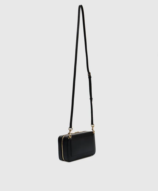 Dolce&Gabbana Borsa a tracolla DG LOGO in pelle nera BB7289AW576