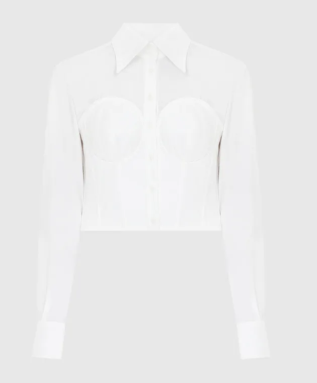 Dolce&Gabbana Camicia bustier bianca F5P57TGDAJP