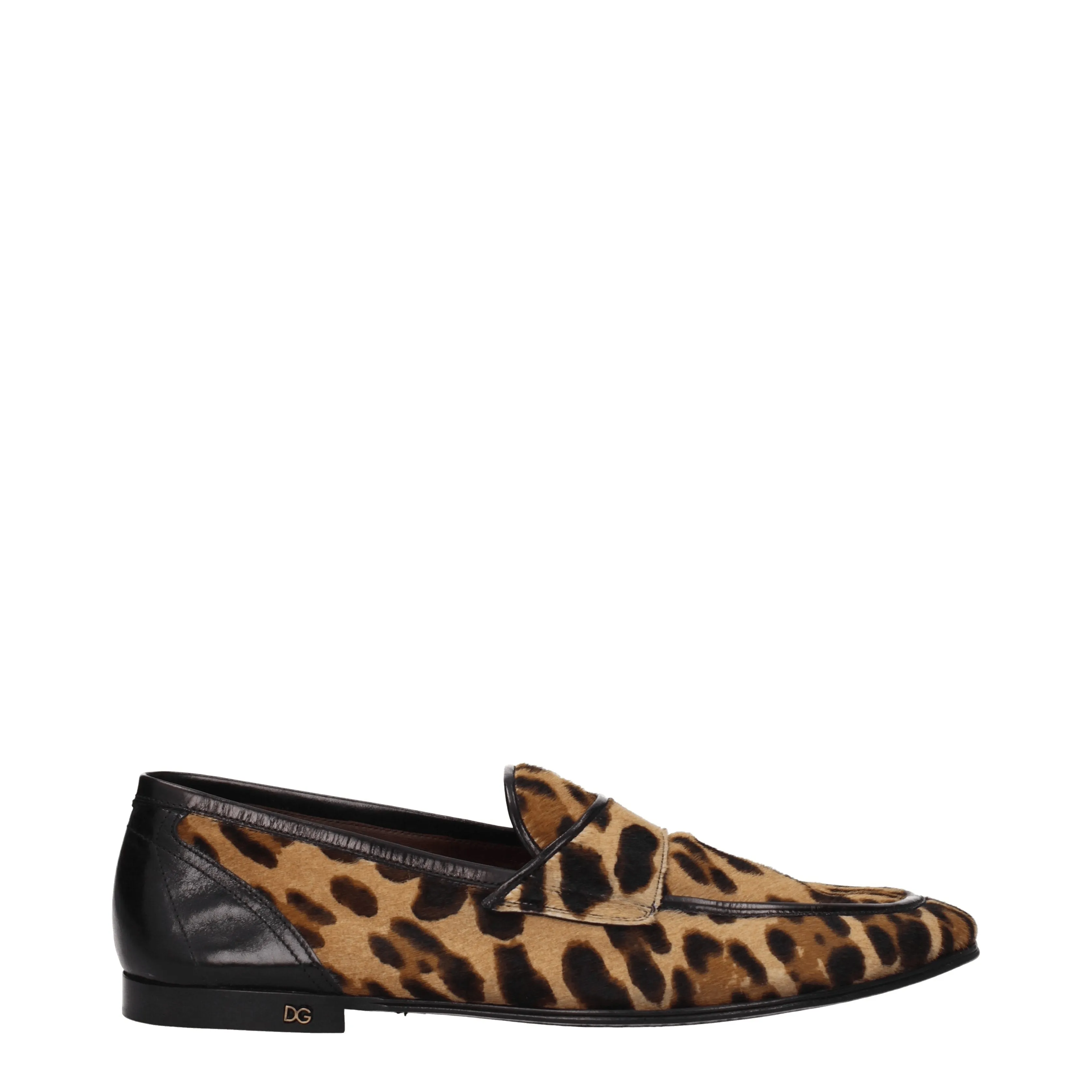 Dolce&Gabbana Mocassini Uomo Cavallino Beige
