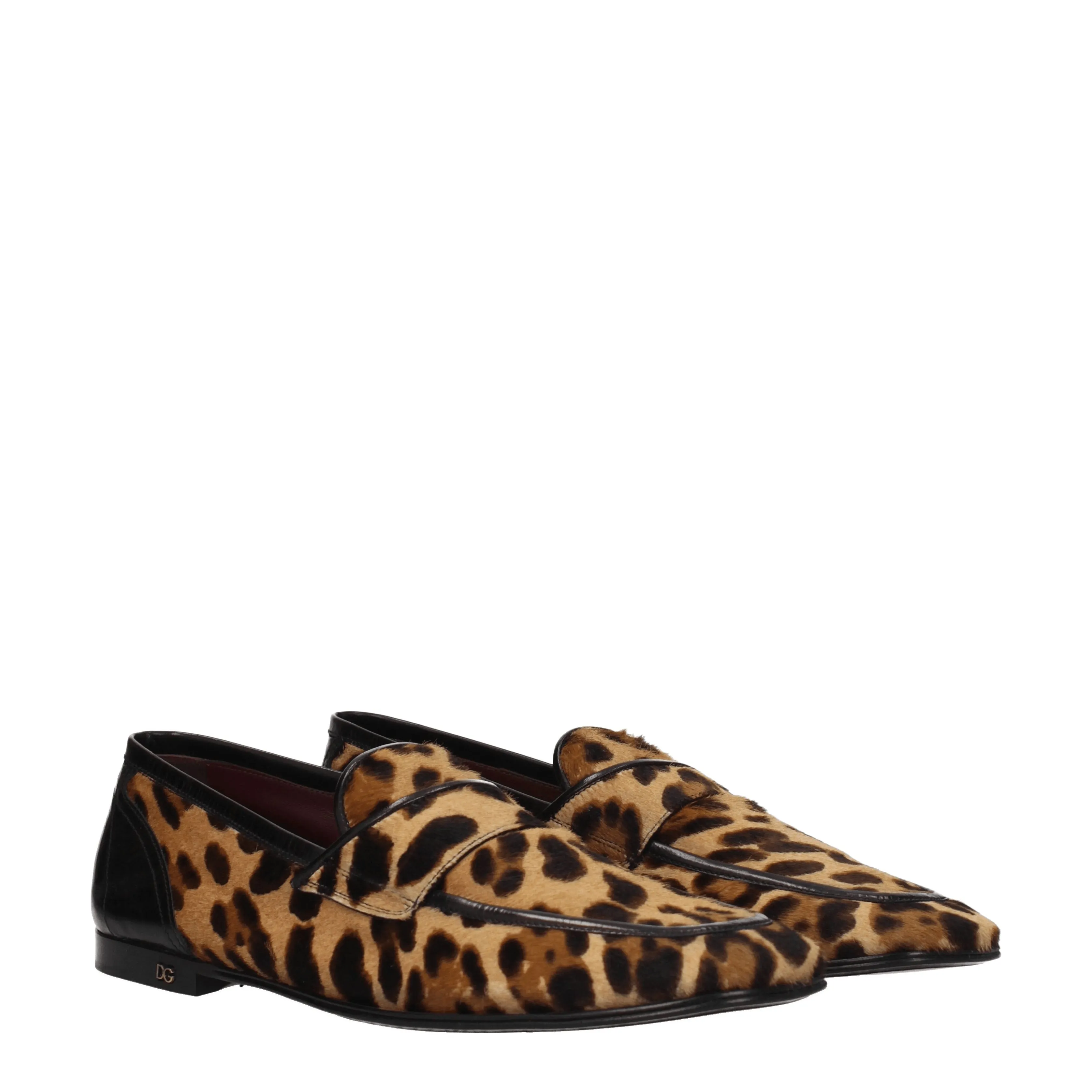 Dolce&Gabbana Mocassini Uomo Cavallino Beige